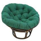 Poltrona Papasan Bali da 42 pollici in rattan con cuscino in twill