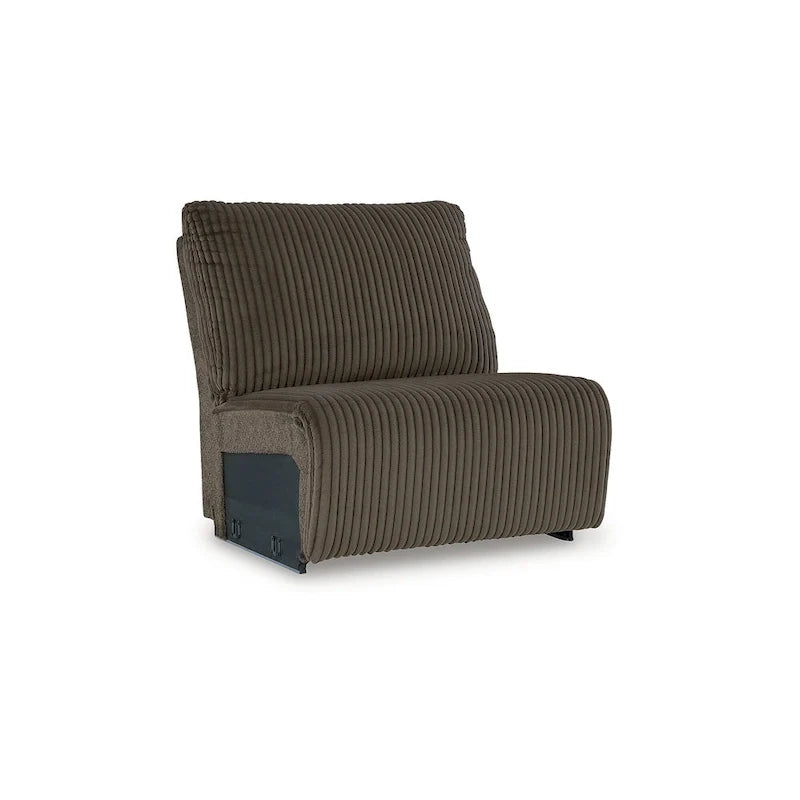 Signature Design by Ashley Top Tier Brown 6-Piece Reclining Sectional with Chaise - 147 W x 134 D x 41 H