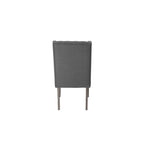 Set da pranzo allungabile Best Quality Furniture da 9 pezzi, in stile rustico grigio