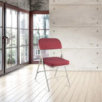 Sedia Pieghevole Imbottita in Tessuto Deluxe Bernadine Collection di Hampden Furnishings, Confezione da 2