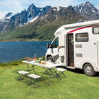 4 - Tavolo da picnic pieghevole lungo 72 per 72