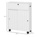 Small Bathroom Storage Cabinet with Paper Holes