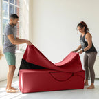 Avana Kami Chaise convertibile / Yoga e Massaggio - Pouf 2 in 1 con sedia a sdraio yoga pieghevole a scomparsa, Microvelvet - N/D
