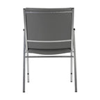 Sedia impilabile per carichi pesanti con braccioli - 21P x 21L x 31A