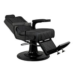 ROGERS Heavy Duty Barber Chair Reclining Barbershop Styling Chair, Black