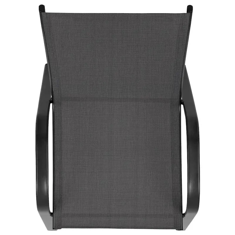 Set di 4 Sgabelli da Bar da Esterno in Materiale Flex Comfort - Sgabello da Giardino