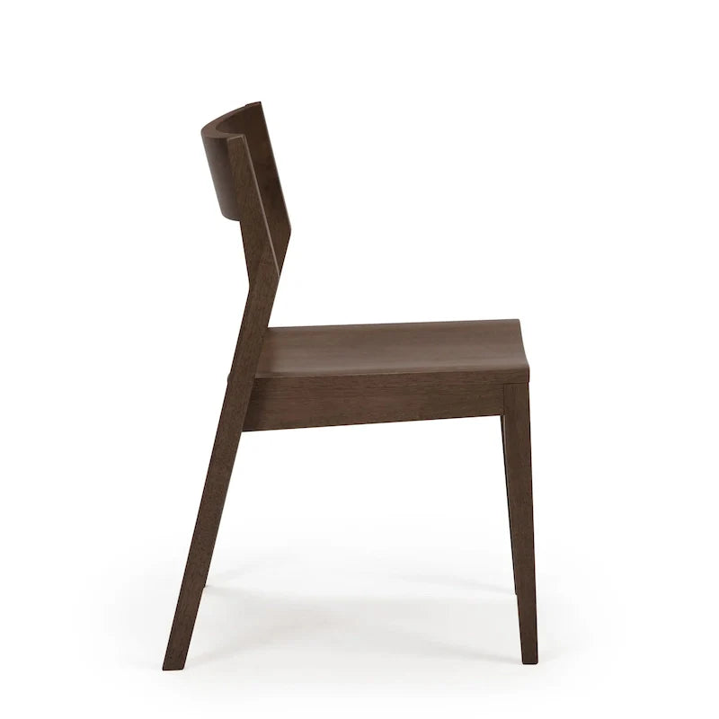 Sedia da pranzo moderna in legno massello Plank and Beam