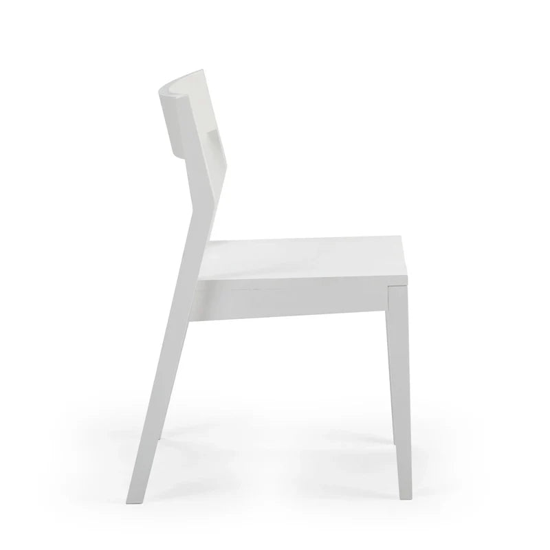 Sedia da pranzo moderna in legno massello Plank and Beam