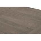 Set da pranzo allungabile Best Quality Furniture da 9 pezzi, in stile rustico grigio