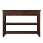 42 Console Sofa Table with Drawers and Tiers Shelves