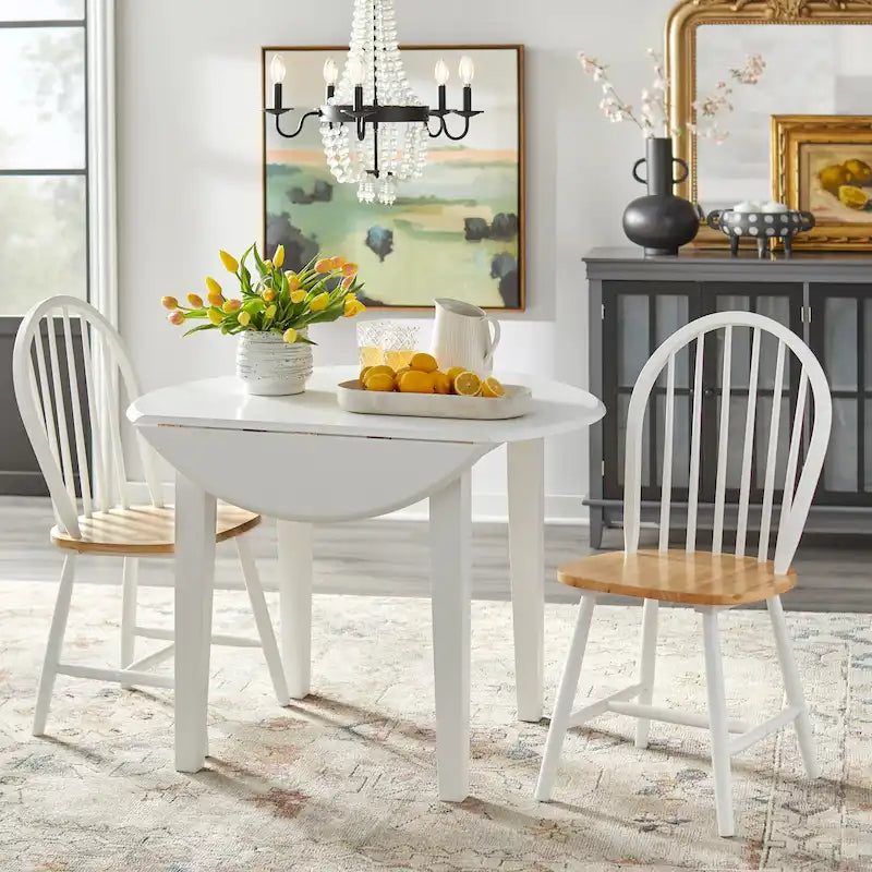 Set da pranzo a ribalta in legno massiccio Rollo di Simple Living, 3 pezzi