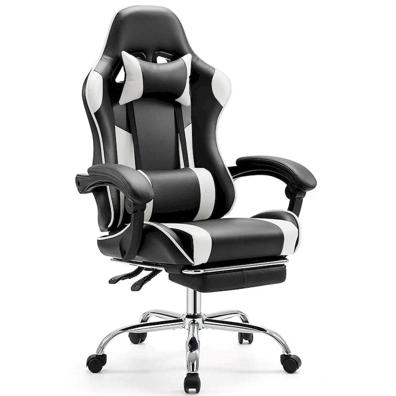 Sedia da scrivania girevole in pelle PU per gaming
