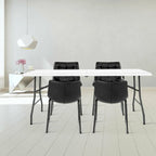 Costway 6' Folding Table Portable Plastic Indoor Outdoor Picnic Party