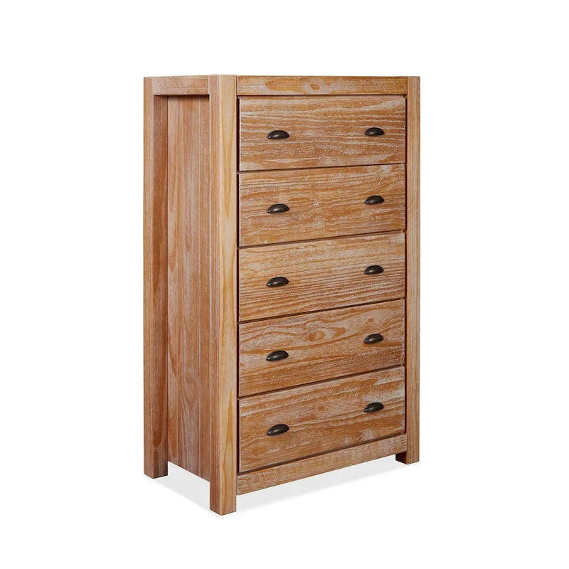 Grain Wood Furniture Montauk 5-drawer Solid Wood Chest