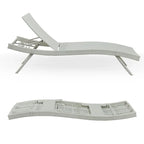 Chaise longue in vimini per tutte le stagioni - Set da 2