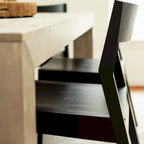 Sedia da pranzo moderna in legno massello Plank and Beam