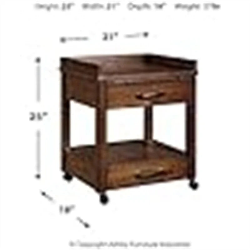 Industrial Office Printer Stand with Storage - 24 D x 22 W x 23 H