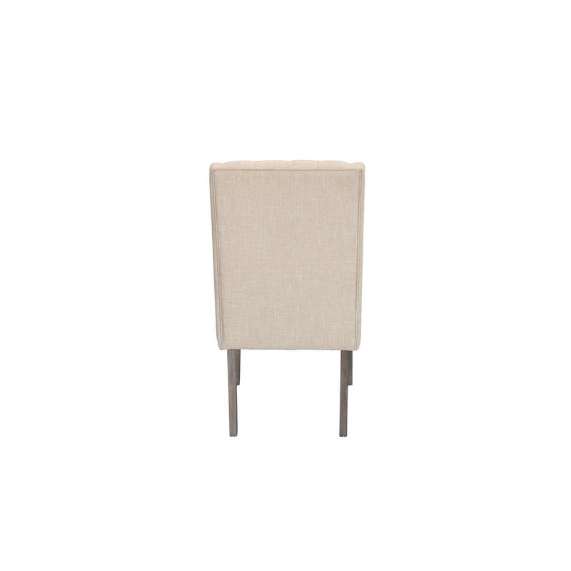 Set da pranzo allungabile Best Quality Furniture da 9 pezzi, in stile rustico grigio