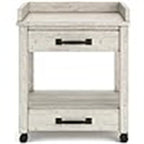 Industrial Office Printer Stand with Storage - 24 D x 22 W x 23 H
