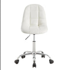 Javlergo Armless Home Office Chair, Height Adjustable Computer Desk Chair with Wheels
