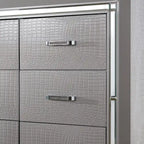 Cassettiera e Specchio 2 pezzi con 9 cassetti in Legno Contemporaneo Ruff Crocodile di Furniture of America