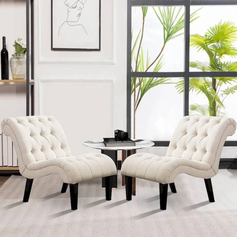 Set di 2 Poltrone Accent, Poltroncine da Soggiorno