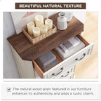 Cassettiera da Fattoria con 5 Cassetti, Comò in Legno, Organizer con Cassetti