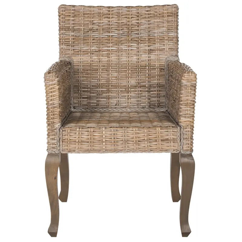 SAFAVIEH Alearda Sedia da Pranzo Naturale (Set di 2) - 23 x 24.4 x 34 - 23Lx24Px34H