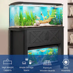 Moasis Mobile per Acquario da 150-190 Litri, Supporto per Acquario con Prese di Corrente