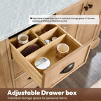 Mobile bagno Hervas con top in marmo naturale senza specchio