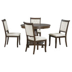 Set da pranzo da 5 pezzi Lak Retro con sedie imbottite di GDFStudio
