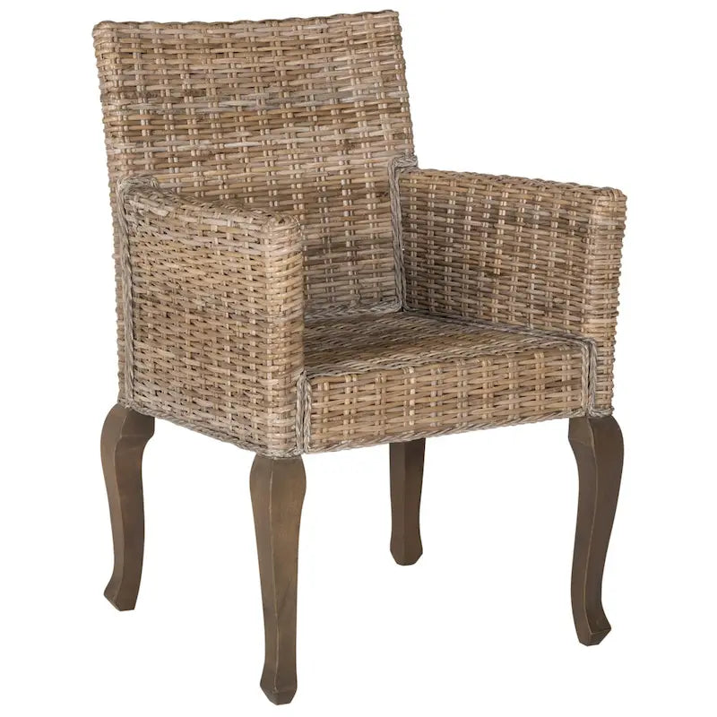 SAFAVIEH Alearda Sedia da Pranzo Naturale (Set di 2) - 23 x 24.4 x 34 - 23Lx24Px34H