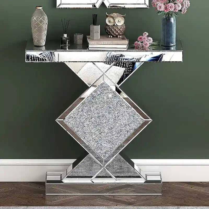 Console contemporanea a specchio