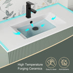 Mobile bagno 30/36/48 Wavy Line con lavabo e rubinetto