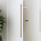 Armadio moderno freestanding in legno massiccio con ripiani