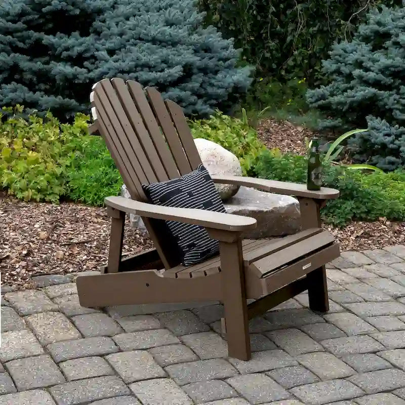HIGHWOOD King-Size Folding and Reclining Adirondack Chair