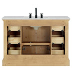 Mobile bagno Hervas con top in marmo naturale senza specchio