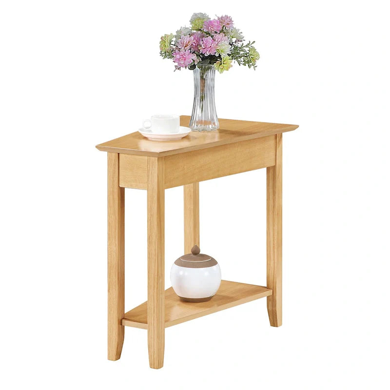 Convenience Concepts American Heritage Wedge End Table with Shelf