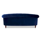 Divano Chesterfield trapuntato in velluto La Rosa 84 Mid-Century Modern