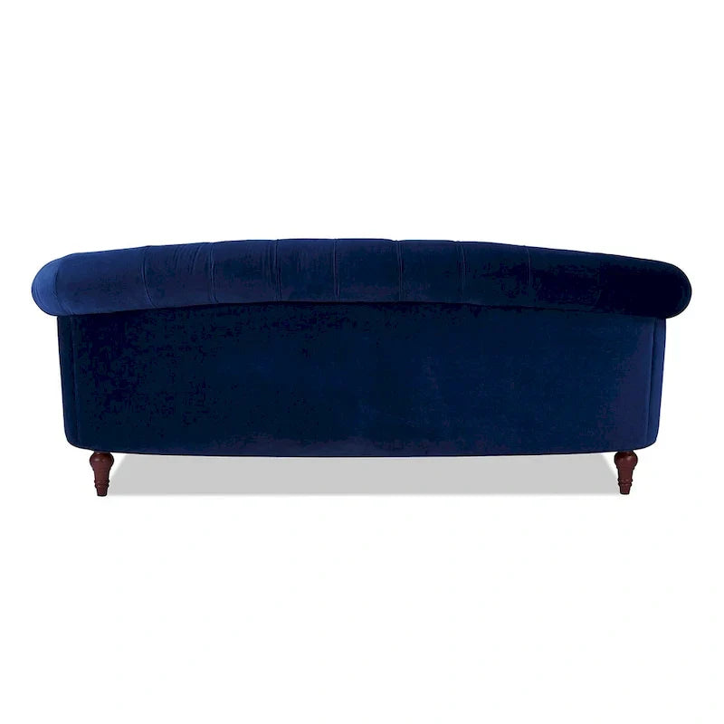 Divano Chesterfield trapuntato in velluto La Rosa 84 Mid-Century Modern