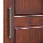 Palace Imports 100% Solid Wood Cosmo 3-Door Wardrobe Armoire with Solid Wood or Mirrored Doors