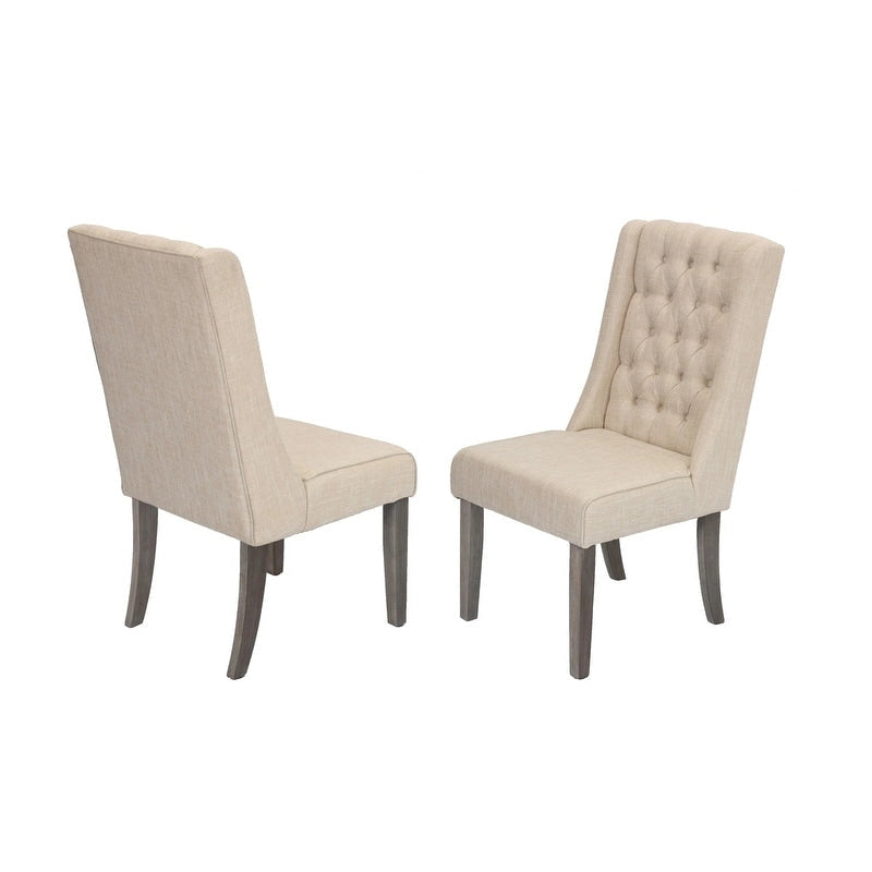 Set da pranzo allungabile Best Quality Furniture da 9 pezzi, in stile rustico grigio