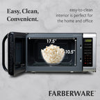 Forno a microonde Farberware da 1.6 Cu. Ft., acciaio inossidabile spazzolato