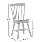 Simple Living Venice Solid Wood Spindle Dining Chairs (Set of 2)