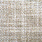 3-Seater Curved Sofa with Ball Cushions, Beige Linen Blend