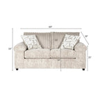 Roundhill Furniture Nason Wide Wale Corduroy Sofa and Loveseat Set