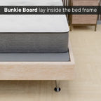 ONETAN, Base a doghe divisa da 1,5 pollici per materasso/supporto letto - Completamente assemblata, comfort e supporto migliorati, grigio