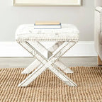 SAFAVIEH Shavonne X-Bench Ottoman