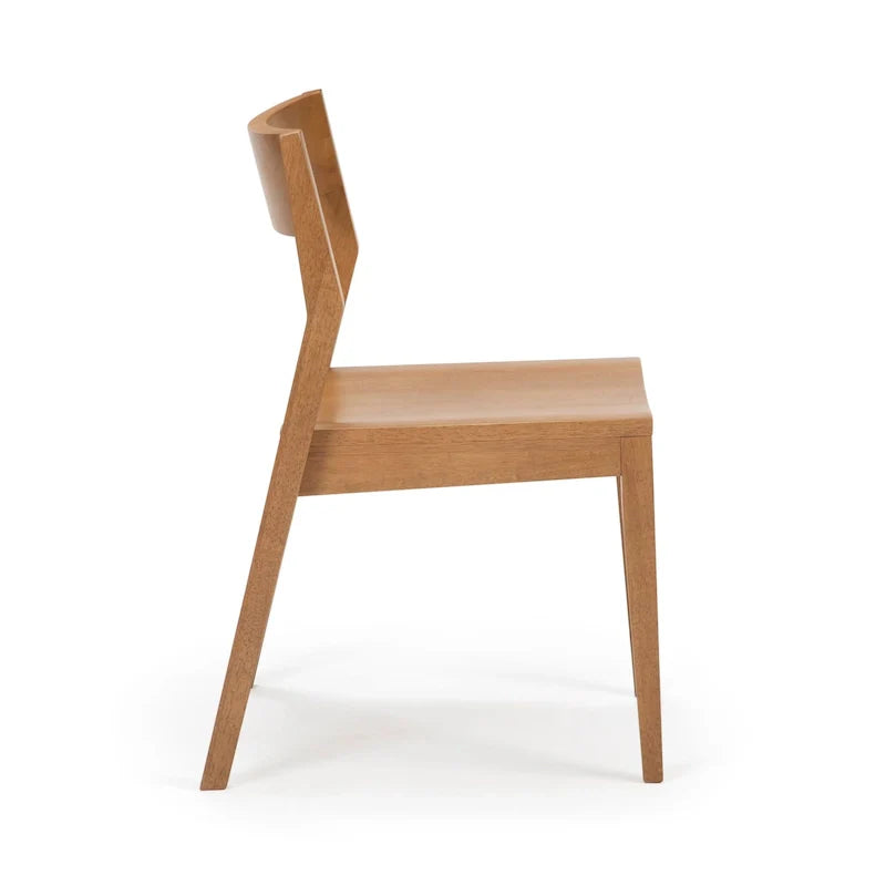 Sedia da pranzo moderna in legno massello Plank and Beam