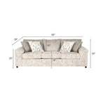 Roundhill Furniture Nason Wide Wale Corduroy Sofa and Loveseat Set
